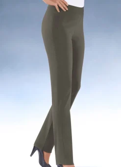 Hot KLAUS MODELLE MADE IN GERMANY Hochelastische Hose in 13 Farben KHAKI