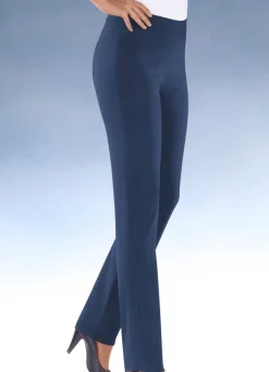 Best KLAUS MODELLE MADE IN GERMANY Hochelastische Hose in 13 Farben MARINE