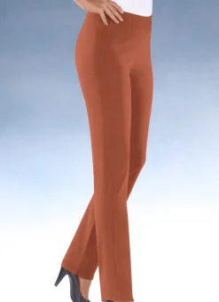 Hot KLAUS MODELLE MADE IN GERMANY Hochelastische Hose in 13 Farben TERRAKOTTA