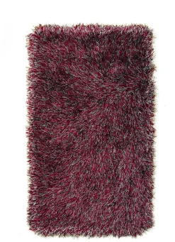 Discount BADER Hochflor Brücken und Teppiche AUBERGINE