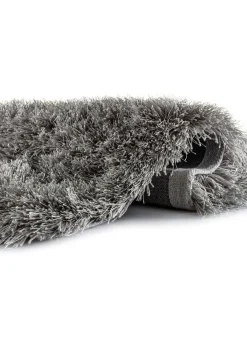 Discount BADER Hochflor Brücken und Teppiche SILBER