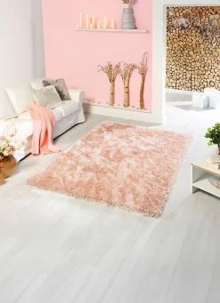 Best BADER Hochflor Brücken und Teppiche ROSÉ
