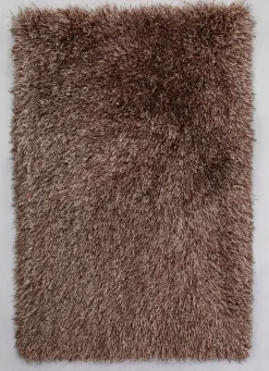 Clearance BADER Hochflor Brücken und Teppiche BRONZE MELIERT