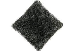 New BADER Hochflor-Teppiche und Kissen mit Baumwoll-Rückseite SCHWARZ