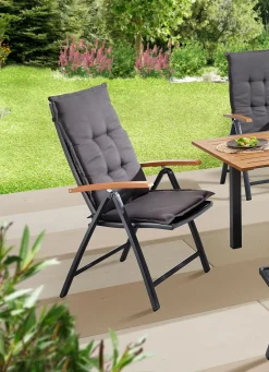 Discount BADER Hochlehnerauflage Thasos, 2er-Set grau