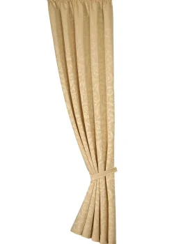 New BADER Hochwertige Jacquard Übergardinen-Garnitur BEIGE