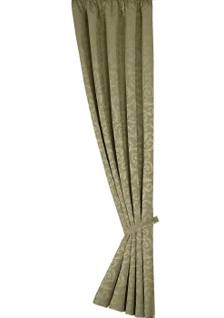 Hot BADER Hochwertige Jacquard Übergardinen-Garnitur GRÜN