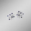 BADER Hochwertige Ohrstecker mit Safir und Brillanten