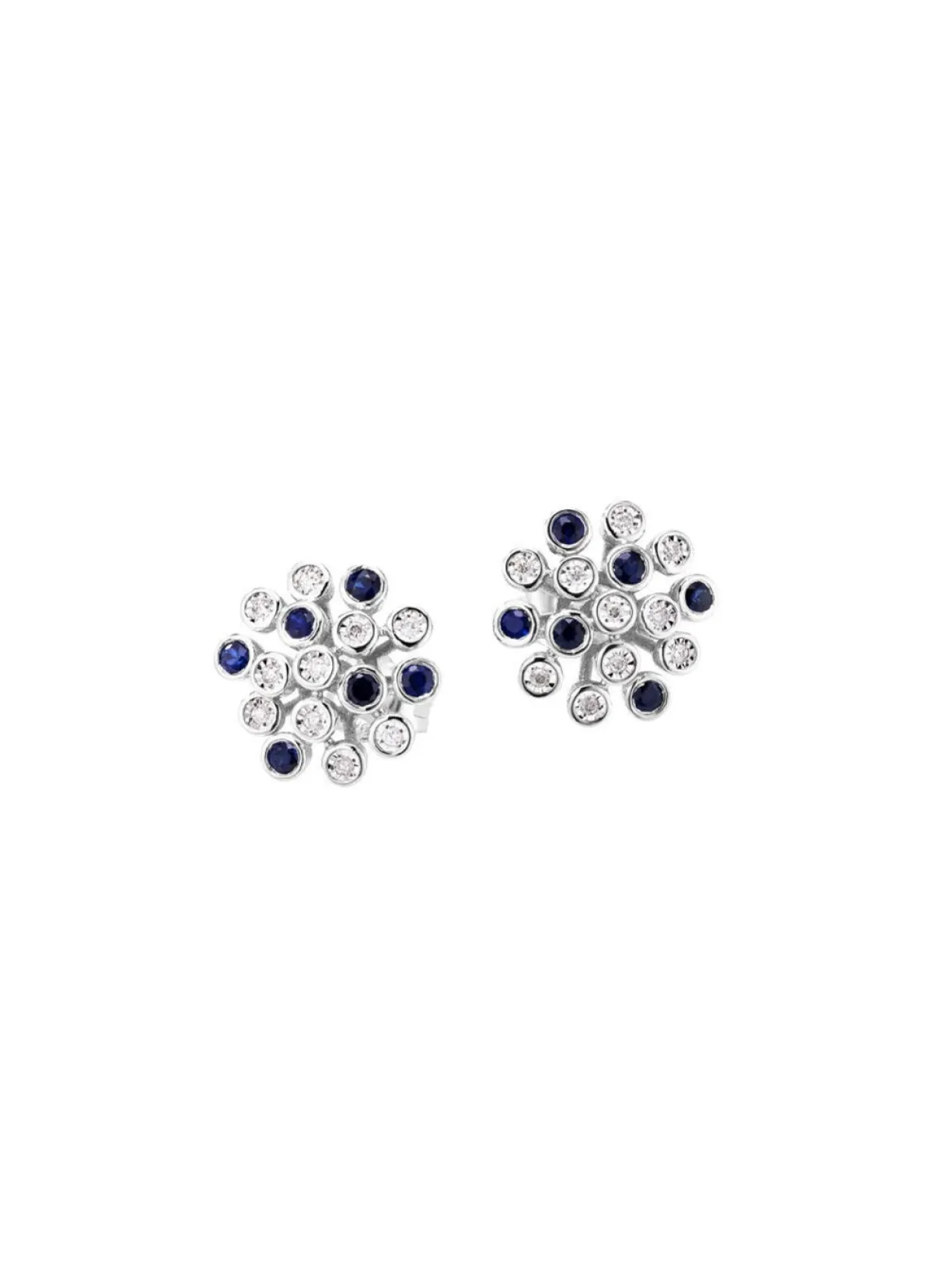 BADER Hochwertige Ohrstecker mit Safir und Brillanten