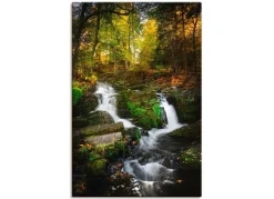 New BADER Hochwertiges Leinwandbild „Selkefall im Harz“ BUNT