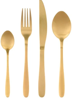 Online BADER Hochwertiges Menübesteck für 4 Personen. GOLD
