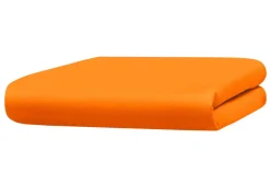 Clearance BADER Hochwertiges und flauschiges Spannbetttuch in 2 Qualitäten MANDARINE