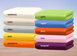 Best BADER Hochwertiges und flauschiges Spannbetttuch in 2 Qualitäten WOLLWEISS