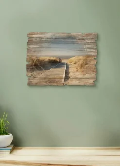 Best BADER Holzbild im Vintage-Charakter NATUR-BRAUN