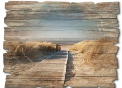 Best BADER Holzbild im Vintage-Charakter NATUR-BRAUN