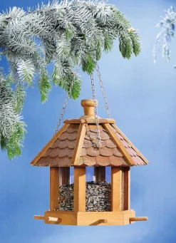 Online BADER Holz-Futterhaus mit Schindeldach BRAUN
