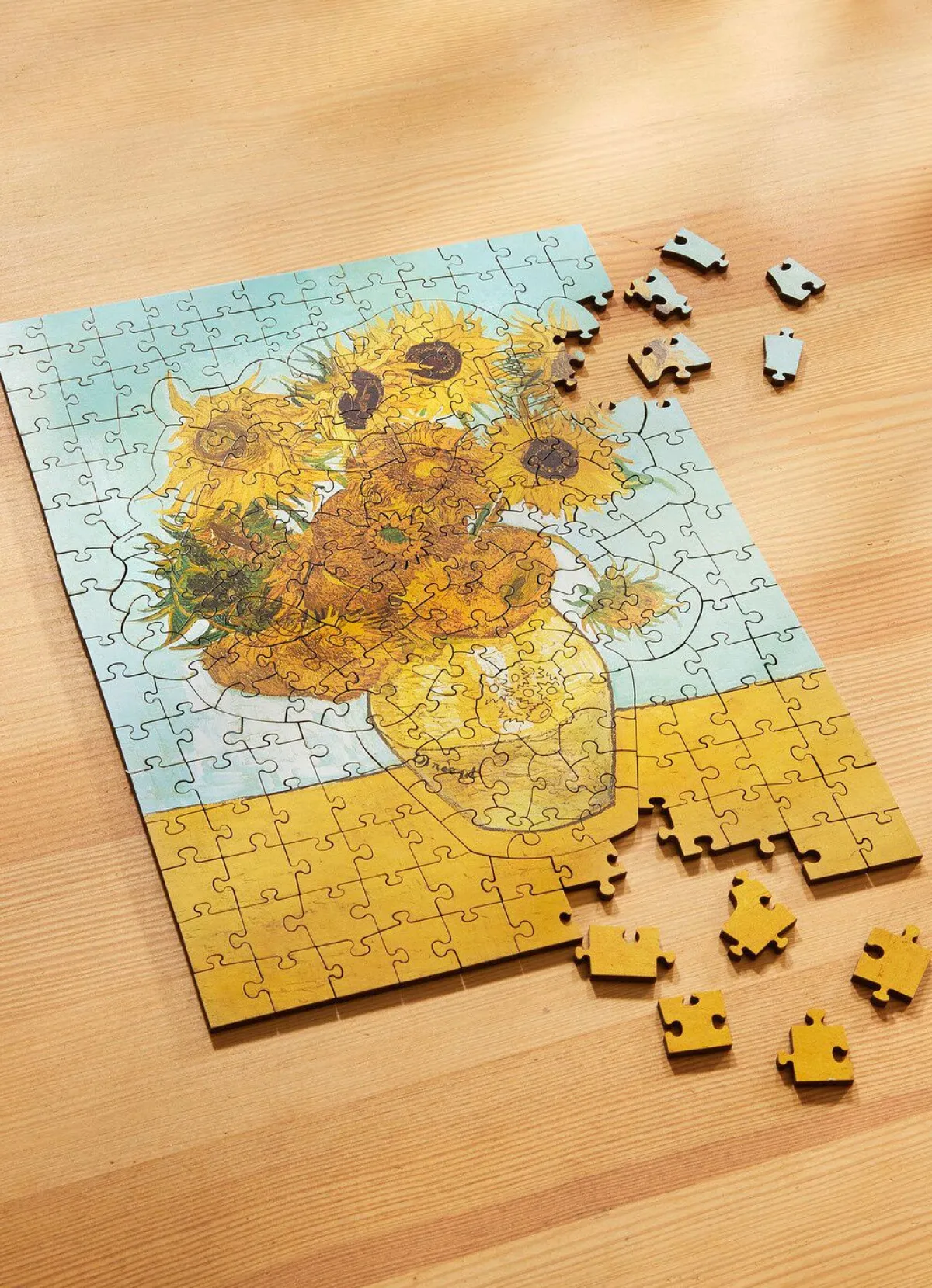 Outlet BADER Holz-Puzzle, 200-teilig GELB-BRAUN-NATUR