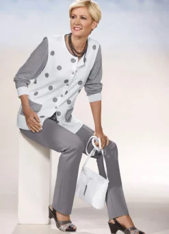 Outlet KLAUS MODELLE MADE IN GERMANY Hose MITTELGRAU