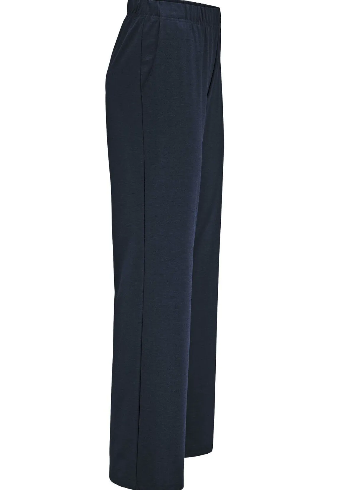 Clearance KLAUS MODELLE MADE IN GERMANY Hose in modischer Weite MARINE MELIERT