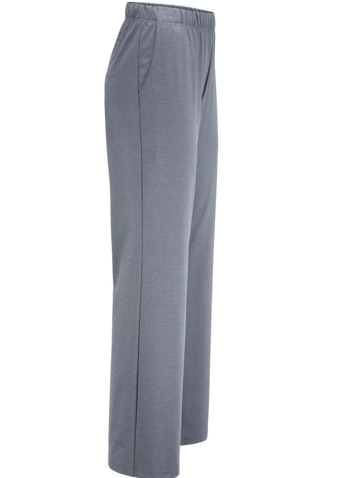 Best KLAUS MODELLE MADE IN GERMANY Hose in modischer Weite GRAU MELIERT