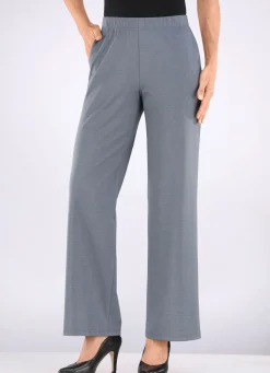 Best KLAUS MODELLE MADE IN GERMANY Hose in modischer Weite GRAU MELIERT