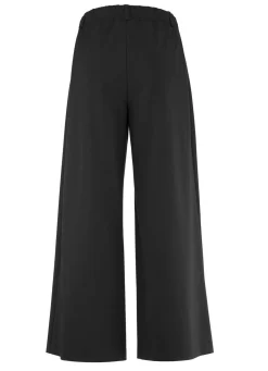 KLAUS MODELLE MADE IN GERMANY Hose in aktueller Palazzo-Form SCHWARZ