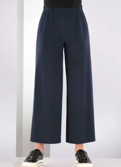 Discount KLAUS MODELLE MADE IN GERMANY Hose in aktueller Palazzo-Form MARINE