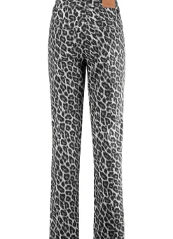 Hot BADER Hose in angesagter Leo-Dessinierung GRAU-SCHWARZ-ANTHRAZIT