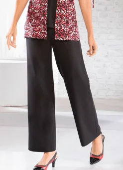 Discount KLAUS MODELLE MADE IN GERMANY Hose in angesagter Palazzo-Form SCHWARZ