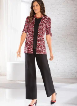 Discount KLAUS MODELLE MADE IN GERMANY Hose in angesagter Palazzo-Form SCHWARZ