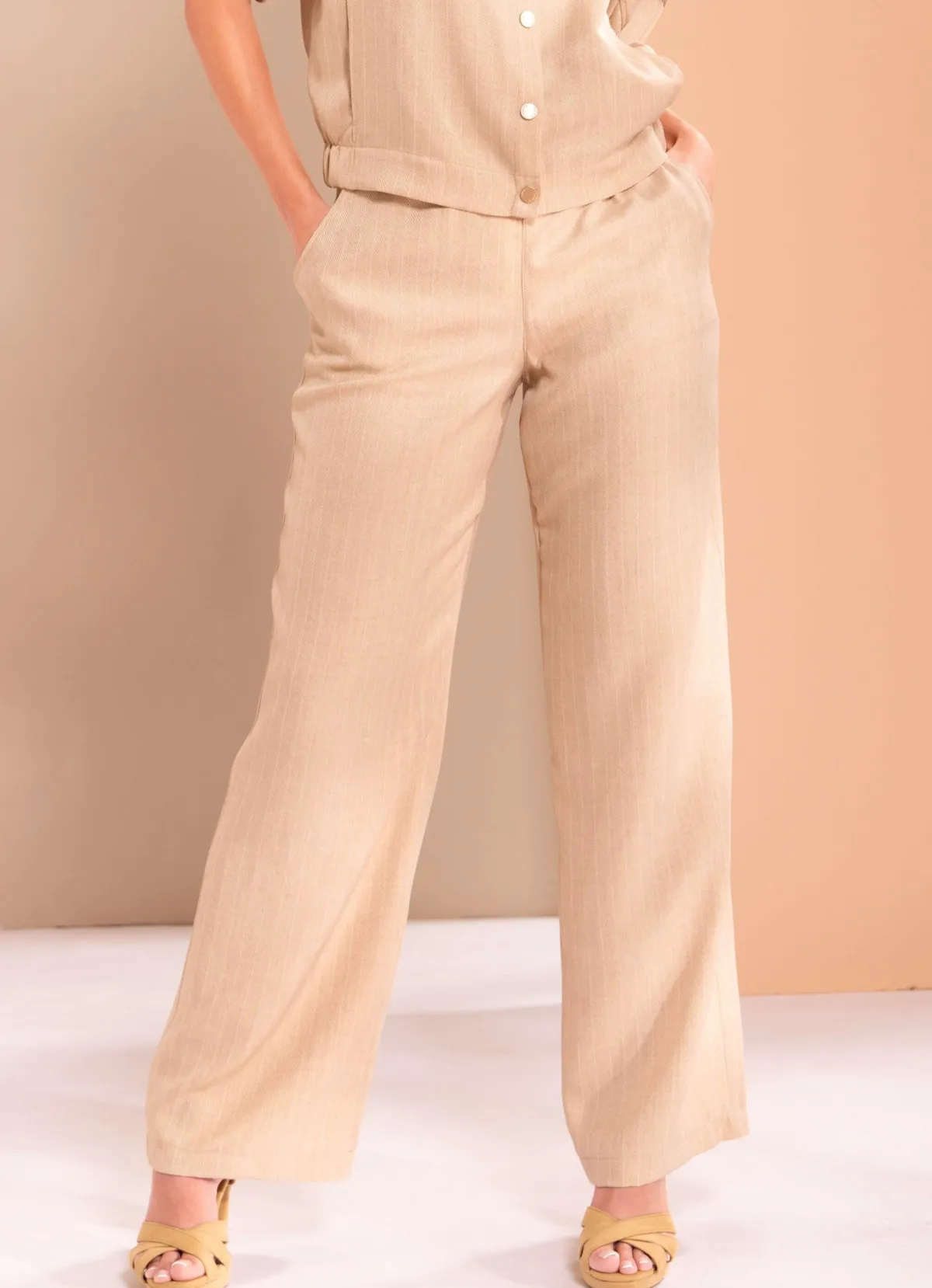 Sale BADER Hose in ausgestellter Form TAUPE