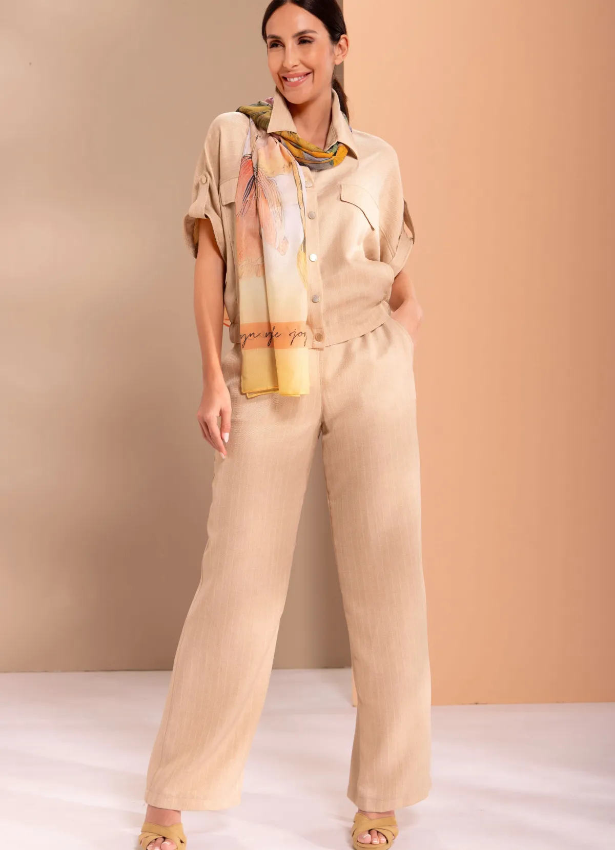 Sale BADER Hose in ausgestellter Form TAUPE