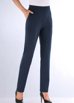 Online KLAUS MODELLE MADE IN GERMANY Hose in bequemer Schlupfform MARINE