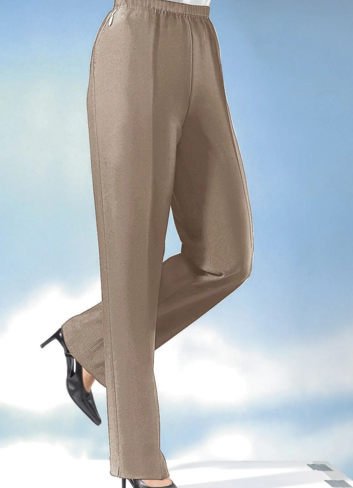 BADER Hose in bequemer Schlupfform in 8 Farben SAND