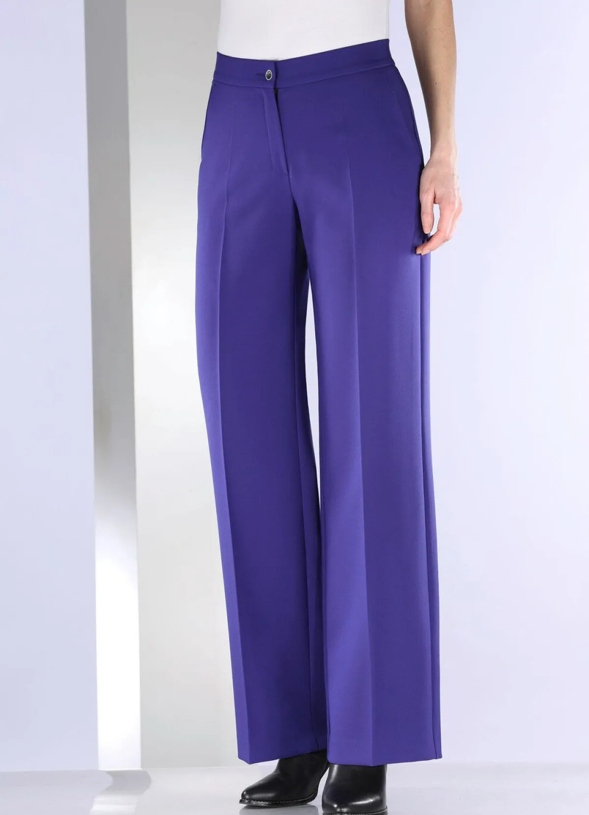 Outlet KLAUS MODELLE MADE IN GERMANY Hose in bequemer Weite ROYALBLAU