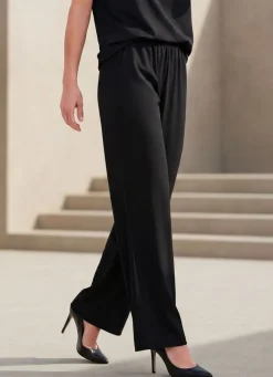 Hot KLAUS MODELLE MADE IN GERMANY Hose in bequemer Weite SCHWARZ