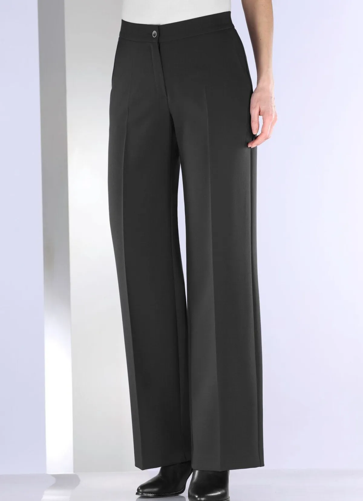 Discount KLAUS MODELLE MADE IN GERMANY Hose in bequemer Weite SCHWARZ