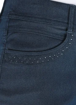 Clearance COSMA Hose in Denim-Optik DUNKELBLAU