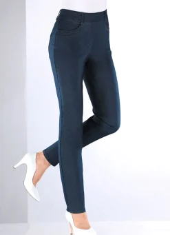 Clearance COSMA Hose in Denim-Optik DUNKELBLAU