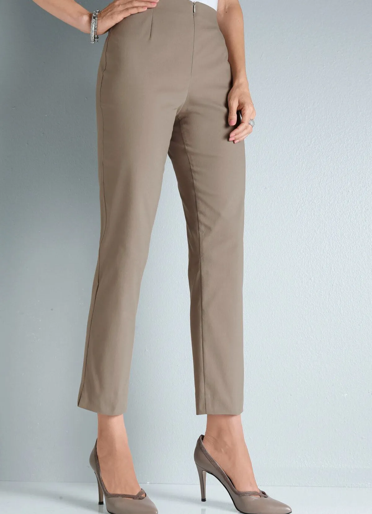 Best BADER Hose in Knöchellänge TAUPE