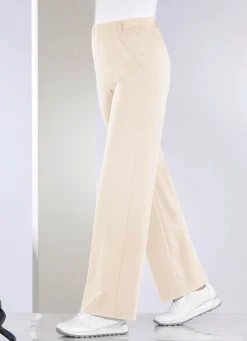 BADER Hose in modischer Palazzo-Form BEIGE
