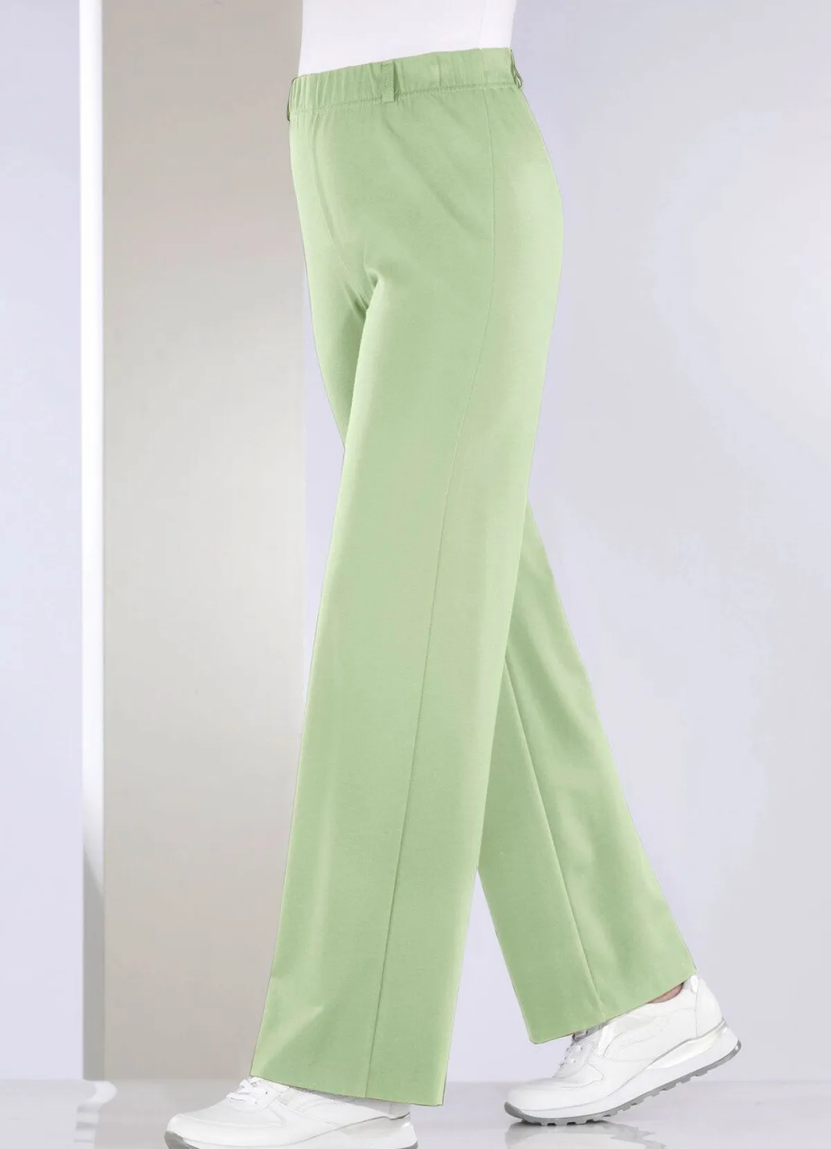 Clearance BADER Hose in modischer Palazzo-Form PISTAZIE