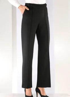Discount BADER Hose in modischer Weite SCHWARZ