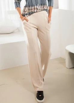Hot BADER Hose in modischer Weite BEIGE