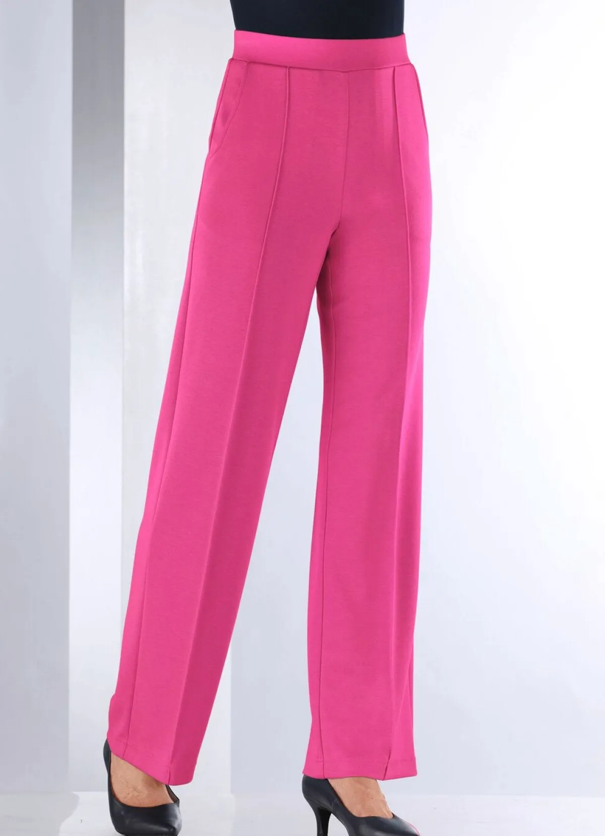 New BADER Hose in modischer Weite FUCHSIA