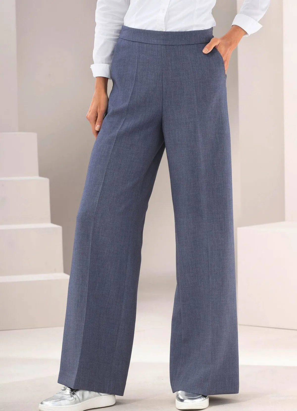 Online Tizia Hose in modischer Weite MARINE MELIERT