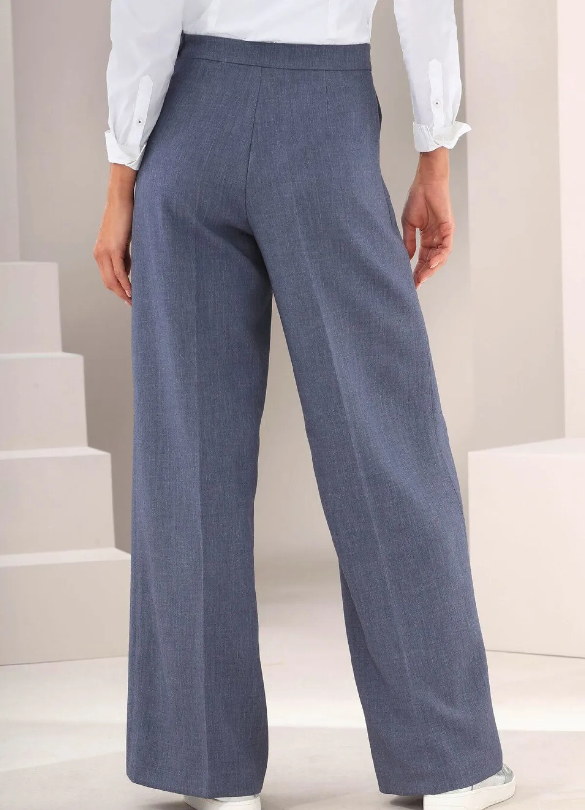 Online Tizia Hose in modischer Weite MARINE MELIERT