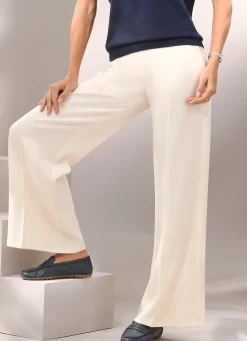 Outlet Tizia Hose in modischer Weite CREME