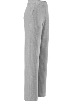 Outlet Stilschmiede Hose in Palazzo-Form GRAU MELIERT