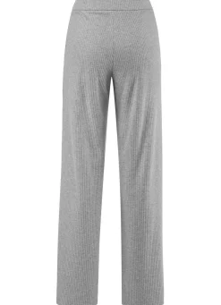 Outlet Stilschmiede Hose in Palazzo-Form GRAU MELIERT